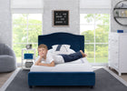 Navy (1310) 1-Upholstered Twin Bed