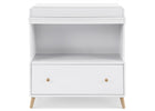 Bianca White with Natural (123) 4-Madison Convertible Changing Table with Drawer