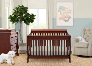 Dark Cherry (604) 0-Canton 4-in-1 Crib