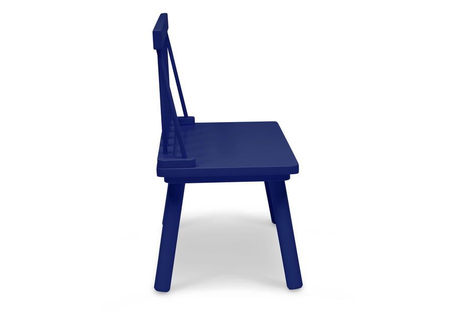 Blue (295C) 4-Kids Wooden Windsor Bench