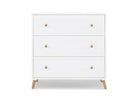 Bianca White with Natural (123) 6-Essex 3 Drawer Dresser