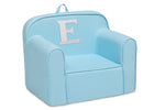 E 19-Personalized Monogram Light Blue Cozee Chair