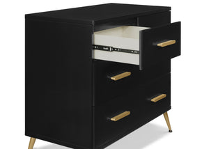Sloane 4 Drawer Dresser with Changing Top Black with Melted Bronze (1413) 10-Sloane 4 Drawer Dresser with Changing Top