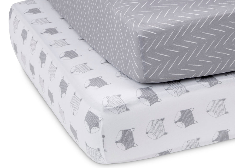 Indie Fox (3405) 5-Indie Fox Fitted Crib Sheets - 2 Pack