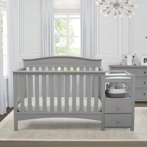 Grey (026) 28-Birkley Convertible Crib and Changer
