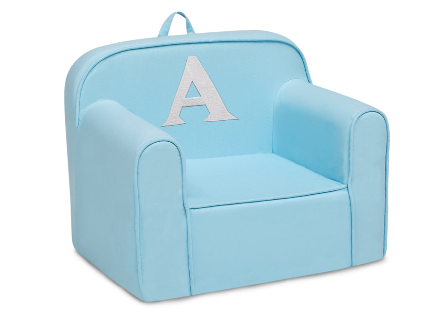 A 3-Personalized Monogram Light Blue Cozee Chair