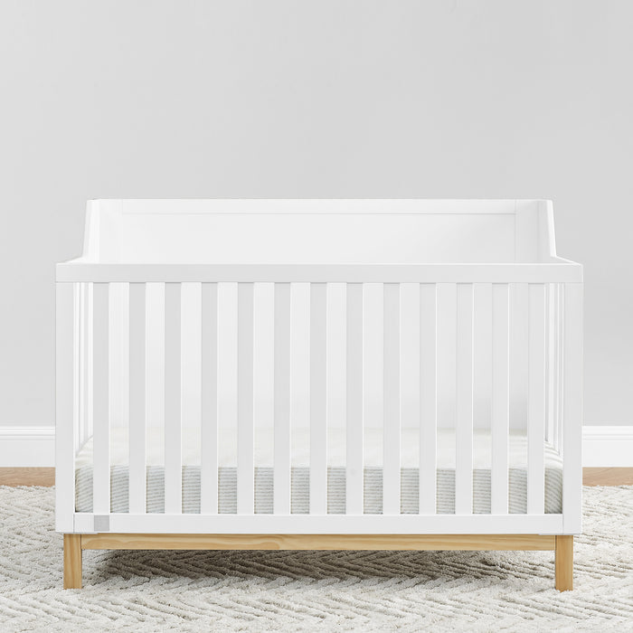 Bianca White with Natural (123) 3-babyGap Oxford 6-in-1 Convertible Crib