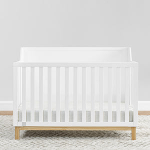 Bianca White with Natural (123) 17-babyGap Oxford 6-in-1 Convertible Crib