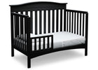 Black (001) 4-Baker 4-in-1 Convertible Crib