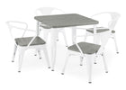 White with Grey Barnboard (153) 15-Bistro Kids Play Table (Chairs Not Included)