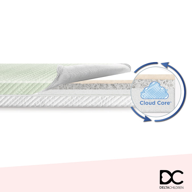 No Color (NO) 3-Spring Breeze Mattress - Breathable Baby Crib and Toddler Mattress with Cloud Core