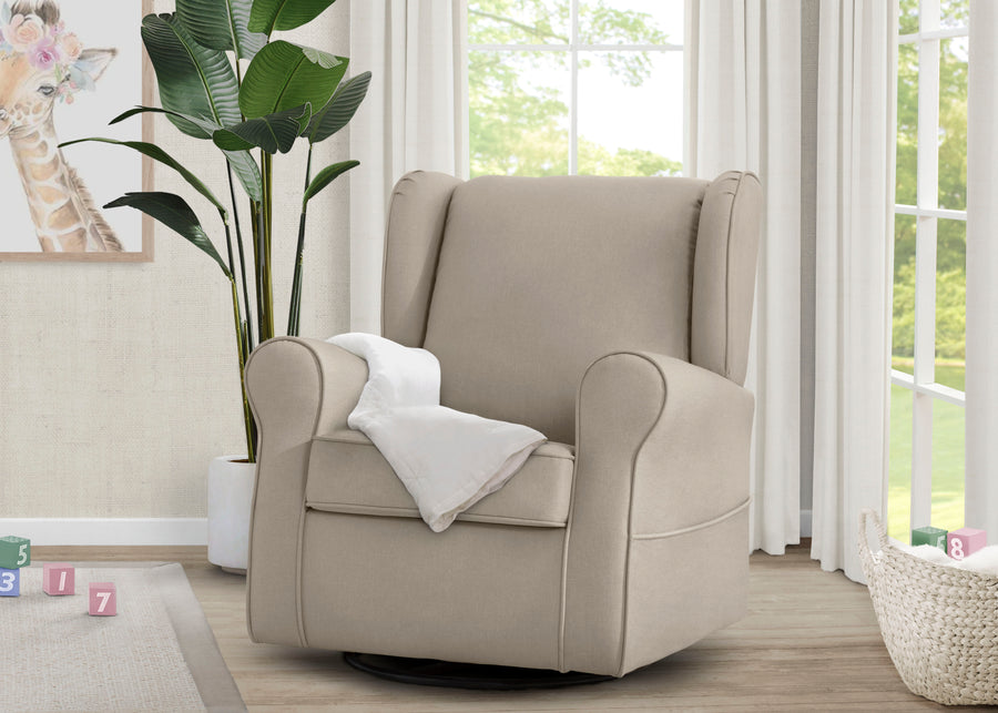 Flax (710) 5-Reston Nursery Glider Swivel Rocker Chair