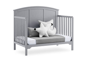 Textured Grey (1450) 23-Sweet Beginnings Sage Curve Top 6-in-1 Convertible Crib