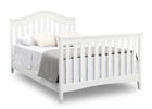 Textured White (1349) 7-Farmhouse 6-in-1 Convertible Baby Crib