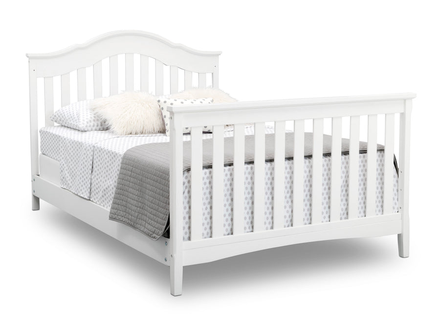 Textured White (1349) 7-Farmhouse 6-in-1 Convertible Baby Crib