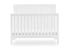 Textured White (1349) 18-Sweet Beginnings Sage Flat Top 6-in-1 Convertible Crib