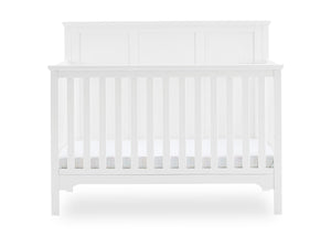 Textured White (1349) 4-Sweet Beginnings Sage Flat Top 6-in-1 Convertible Crib
