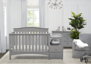 Grey (026) 1-Birkley Convertible Crib and Changer