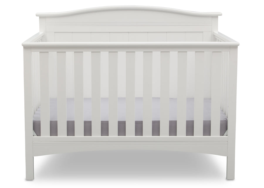 DCB: Bianca White (130) 2-Bennett 4-in-1 Convertible Crib