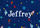 Outer Space (3222) 26-Personalized Nap Mat with Included Pillow and Blanket for Toddlers & Kids