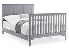 Textured Grey (1450) 7-Sweet Beginnings Sage Flat Top 6-in-1 Convertible Crib