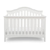 DCB: Textured White (1349) 10-Farmhouse 6-in-1 Convertible Baby Crib