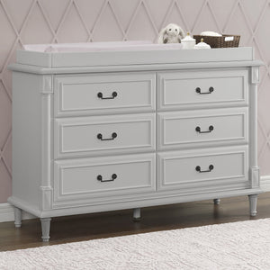 Moonstruck Grey (1351) 18-Juliette 6 Drawer Dresser with Changing Top