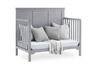 Textured Grey (1450) 6-Sweet Beginnings Sage Flat Top 6-in-1 Convertible Crib