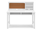 Bianca White (130) 2-Tween Wood Desk with Hutch and Chair