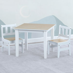 Natural and Primary Colors (1189) 14-Table and Chair Set (2 Chairs Included)