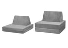 Grey Suede (5000) 9-Cozee Play Couch & 4-Piece Lounger
