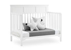 Bianca White (130) 13-Sweet Beginnings Hart Flat Top 6-in-1 Convertible Crib