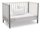 Bianca White with Grey (166) 5-Milo 3-in-1 Convertible Crib