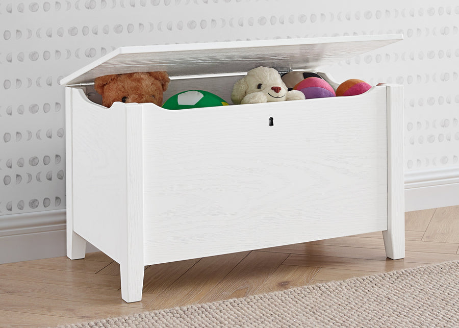 Textured White (1349) 1-Farmhouse Toy Box