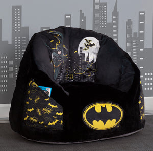 Batman (1200) 9-Batman Cozee Fluffy Chair, Kid Size (For Kids Up To 10 Years Old)