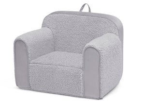 Grey Sherpa with Grey Suede (5048) 4-Cozee Sherpa and Suede Chair for Kids