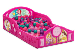 Disney Princess (1034) 4-Disney Princess 4-Piece Room-in-a-Box Bedroom Set - Includes Toddler Bed, Toy Bin & Desk with Chair