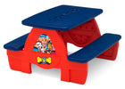 Paw Patrol (1121) 8-PAW Patrol 4 Seat Activity Picnic Table with LEGO Compatible Tabletop