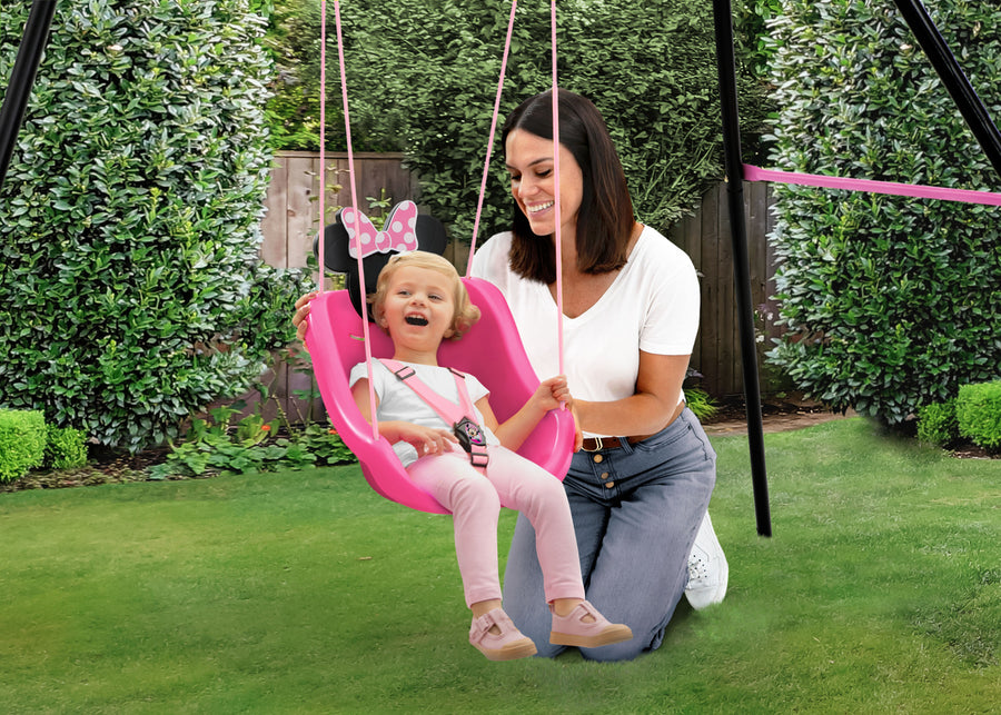 Minnie Mouse (1063) 1-Minnie Mouse 2-in-1 Outdoor Kids Swing