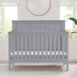 Textured Grey (1450) 53-Sweet Beginnings Sage Flat Top 6-in-1 Convertible Crib