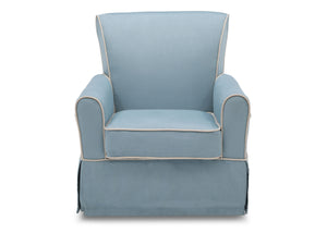 Frozen Blue with Cream (499) 6-Benbridge Upholstered Glider
