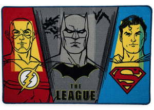 Delta Children Justice League (1215) Soft Area Rug with Non-Slip Backing (TR80057JL), Silo, a2a 2-Justice League Area Rug