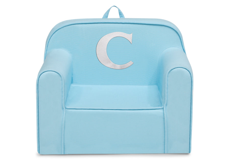 C 10-Personalized Monogram Light Blue Cozee Chair