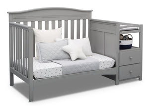 Grey (026) 12-Birkley Convertible Crib and Changer