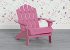 Pink (709C) 7-Kids Wood Adirondack Chair for Indoor & Outdoor Use