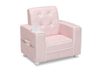 Pink (705C) 3-Chelsea Kids Upholstered Chair with Cup Holder