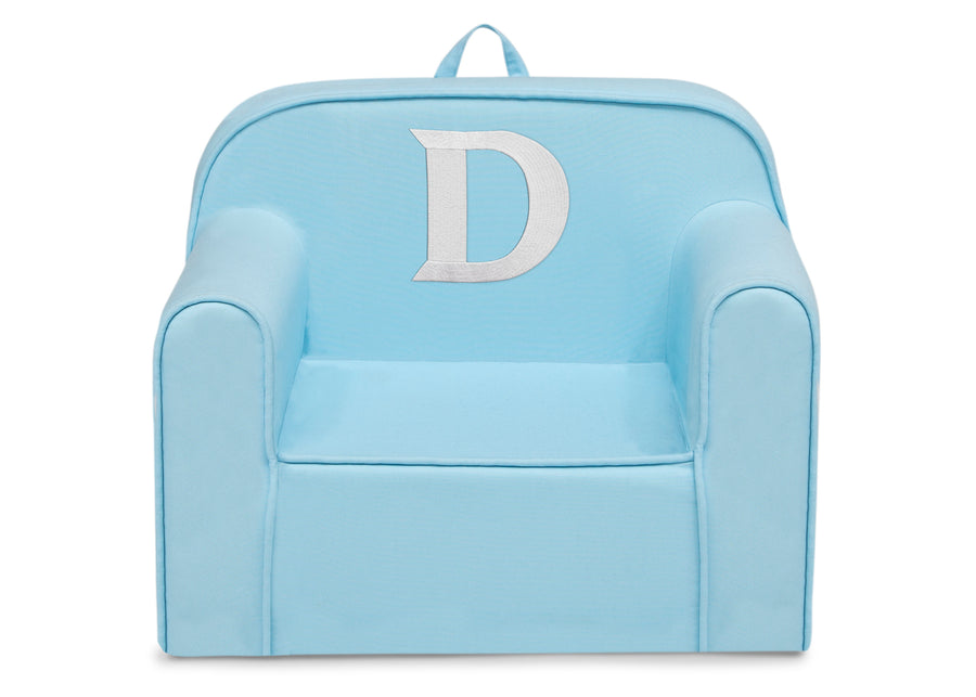 D 14-Personalized Monogram Light Blue Cozee Chair