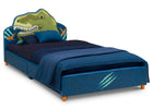 Blue (2027) 2-Dinosaur Upholstered Twin Bed