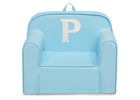P 62-Personalized Monogram Light Blue Cozee Chair
