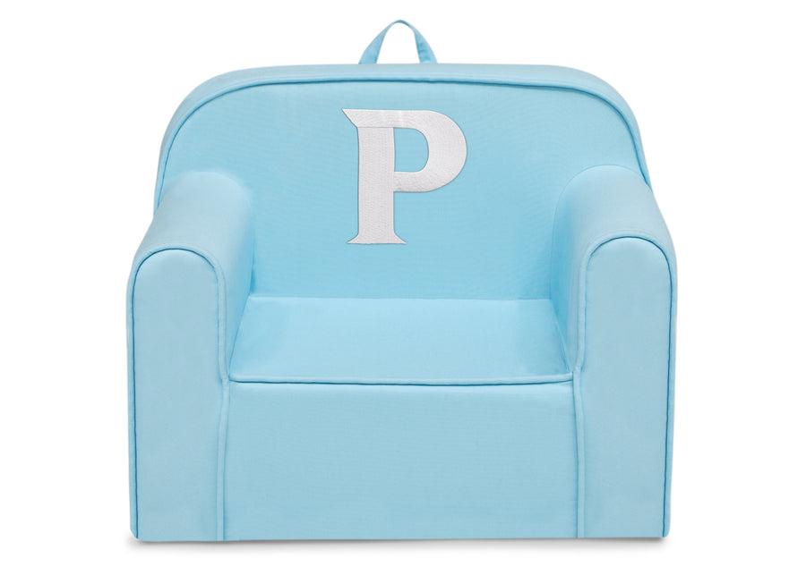 P 62-Personalized Monogram Light Blue Cozee Chair